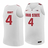Ohio State Buckeyes #4 Aaron Craft White College Basketball Jersey Dzhi,baseball caps,new era cap wholesale,wholesale hats